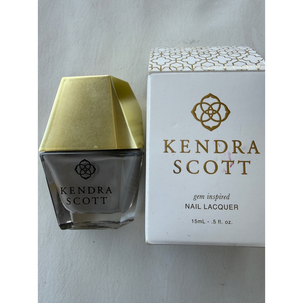 Kendra Scott Gem Inspired Nail Lacquer Slate Gray 213 Polish 15mL 0.5oz NIB